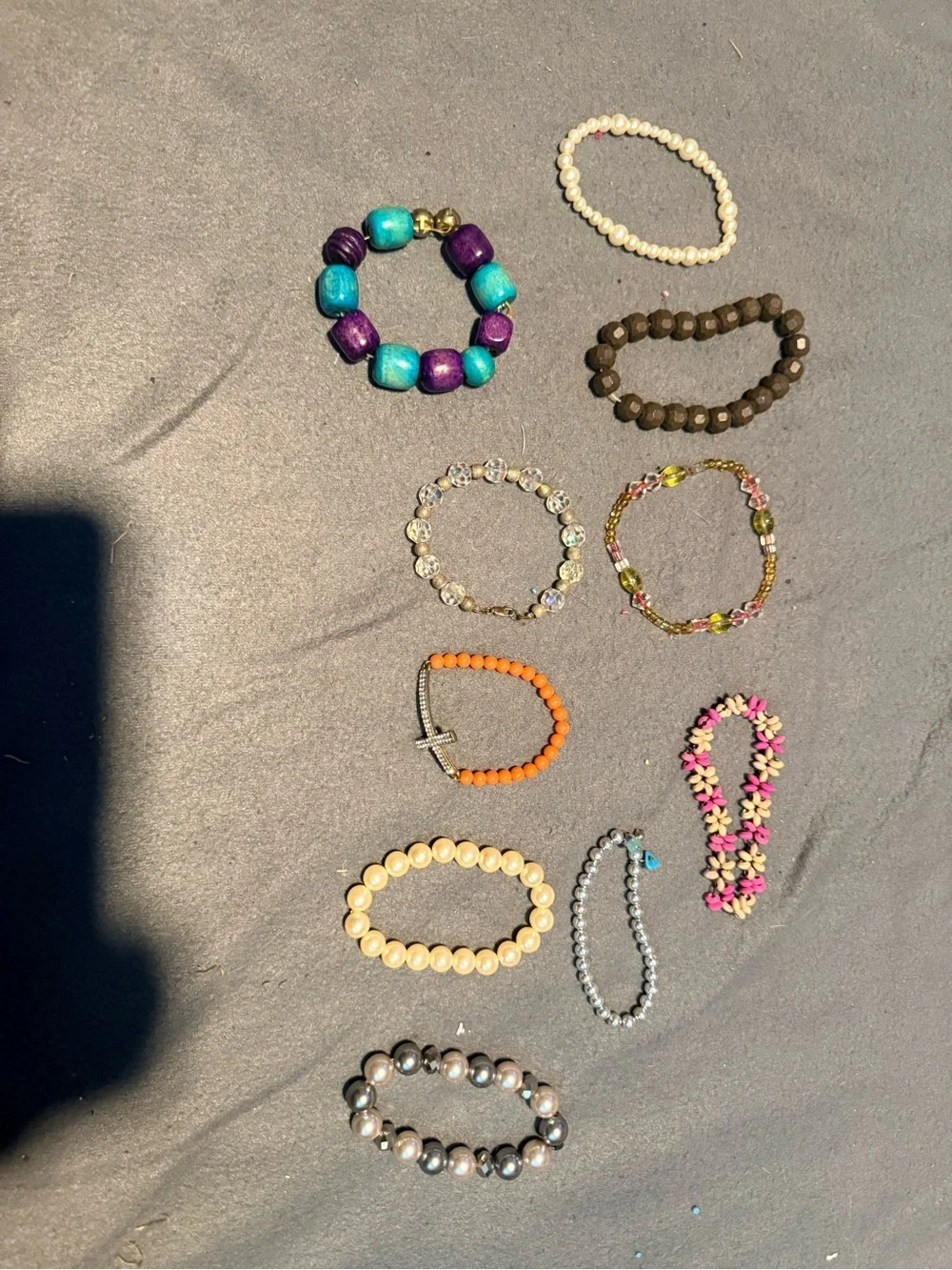 Colorful Beaded Stretch Bracelet - Multicolor